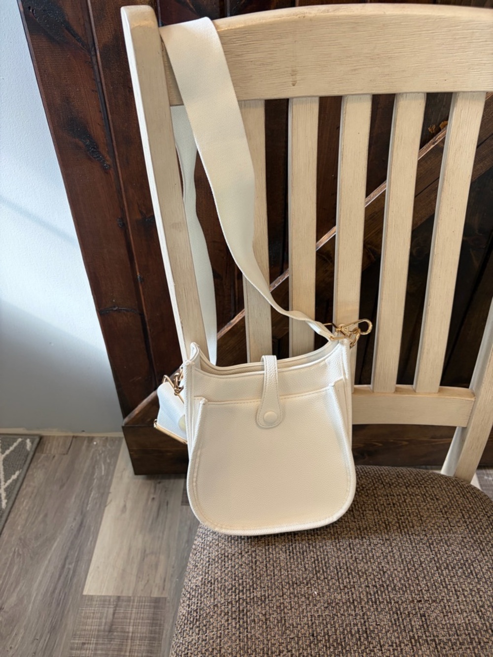 Women's White Crossbody Shoulder Bag
